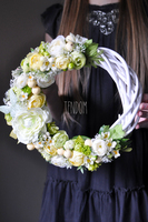 Bella Casa, dekoracyjny wianek na drzwi, śr.30cm