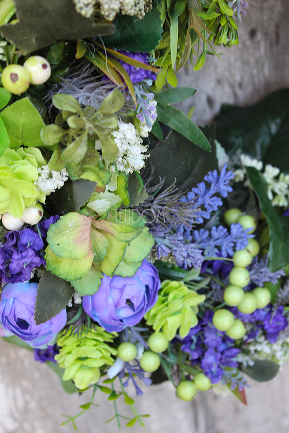 Yellow & Violet House wianek dekoracyjny, śr.43cm 