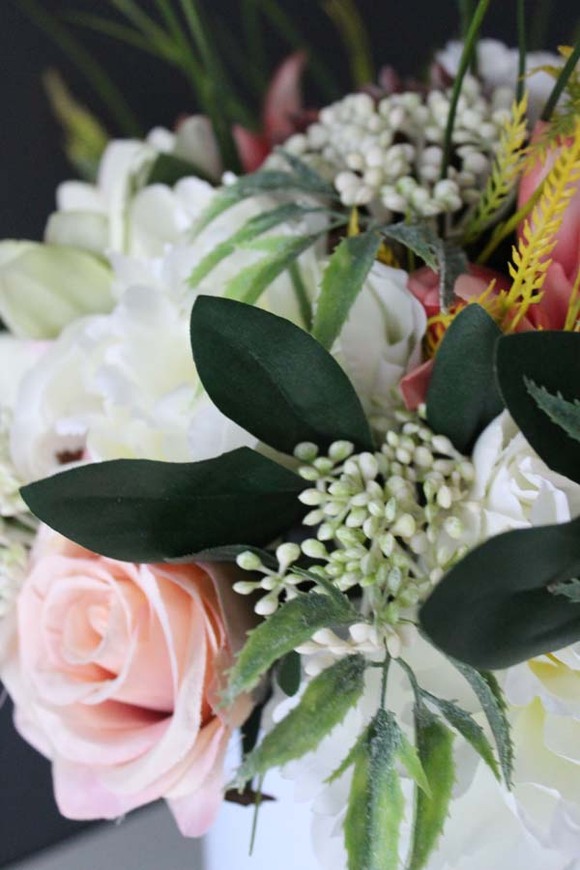 Claribel, kompozycja kwiatowa, flowerbox, wys.34cm