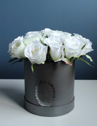 Kassa kompozycja kwiatowa / bukiet / flowerbox, wys.24cm