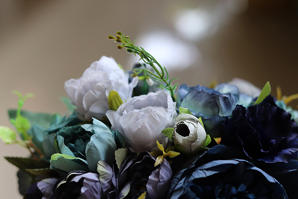 Blue Marine 2, kompozycja kwiatowa / flowerbox, S, wys.28cm 