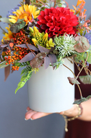 jesienna kompozycja kwiatowa, Kreolla, wys.33cm 