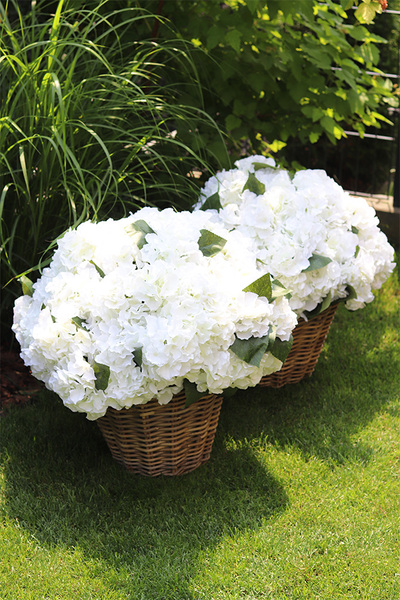 bardzo bogaty kosz hortensji, New Provance, wym.48x50cm  