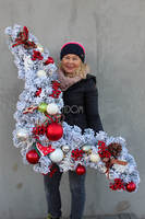 girlanda ze światełkami Białe Święta, dł.1,6m