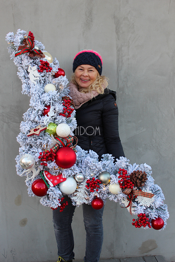 girlanda ze światełkami Białe Święta, dł.1,6m