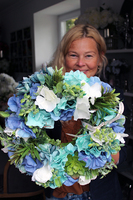 wianek dekoracyjny morski Hortense, śr.35cm