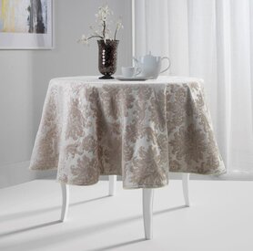 obrus Residence Beige śr.140cm (koło) 