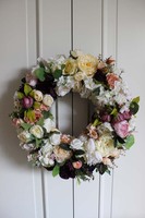 atrakcyjny gęsty wianek Caryca Katarzyna Indigo, śr.52cm  