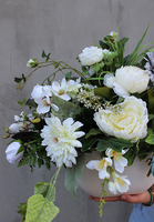 Blue Sanna, elegancka kompozycja w białym naczyniu, wys.50cm