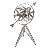 astrolabium aluminiowe Glamour, wykończenie wysoki połysk, wys.80cm