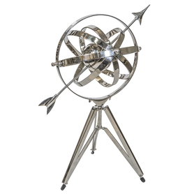 astrolabium aluminiowe Glamour, wykończenie wysoki połysk, wys.80cm