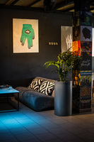 Tilla donica ciemny marmurek z wewnętrzną półką 40x75cm