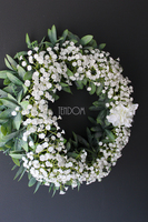 wianek dekoracyjny Biel Ślubna, śr.42cm