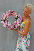 prześliczny wianek Mariella, śr.40cm