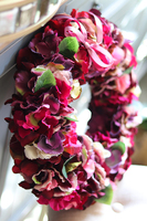 Energia Jesieni, barwny wianek z hortensji, śr.35cm