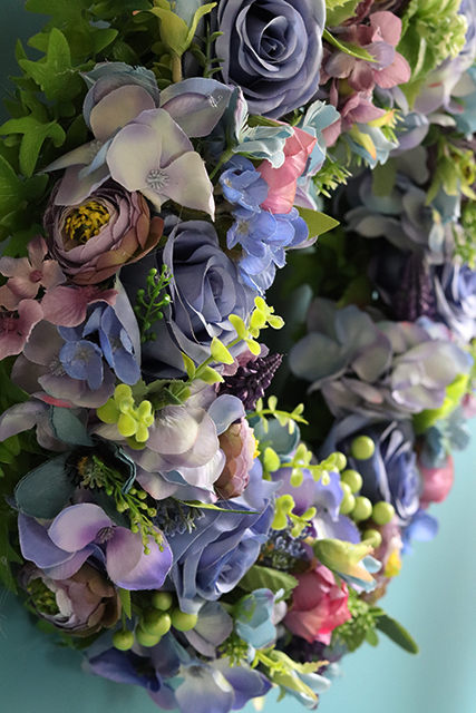 Restrena, dekoracyjny wianek na drzwi / stroik na stół, śr.38cm