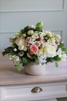 Jolino, bogata kompozycja kwiatowa na stół, wym.24x40cm