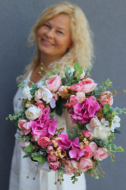 dekoracyjny wianek Lucy, śr.28cm 