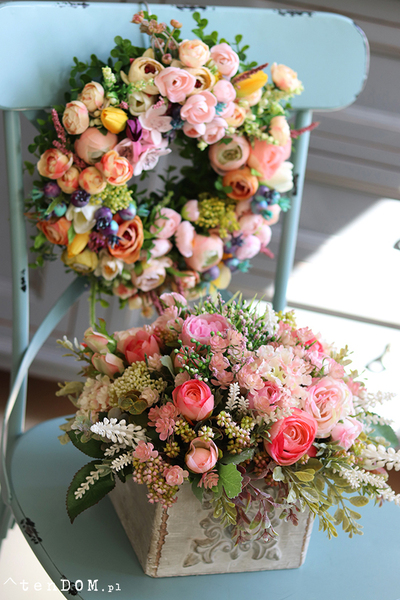 kompozycja kwiatowa, Madera, wym.23x30cm