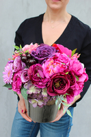 kompozycja kwiatowa, Leokadia, wys.30cm, szer.30cm