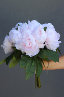 Aura, bukiet jasnoróżowych peonii wys.38cm