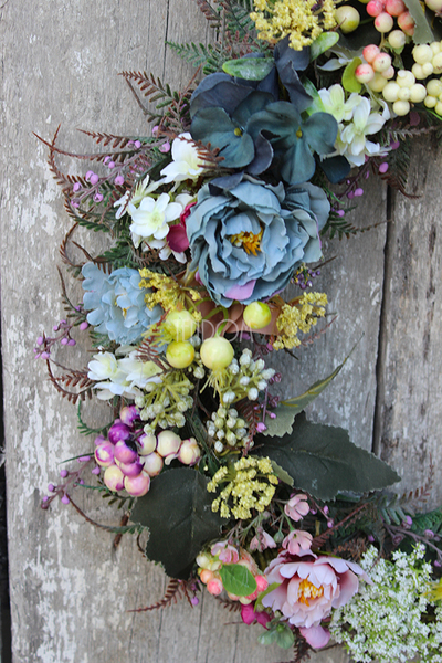 delikatny wianek na drzwi Tereska, śr.39cm