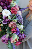 Leokadia dekoracja / wiązanka nagrobna, dł.62cm