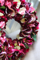 Energia Jesieni, barwny wianek z hortensji, śr.35cm