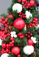 bogata girlanda Karminowa, dekoracja na stół kominek balustradę, dł.150cm