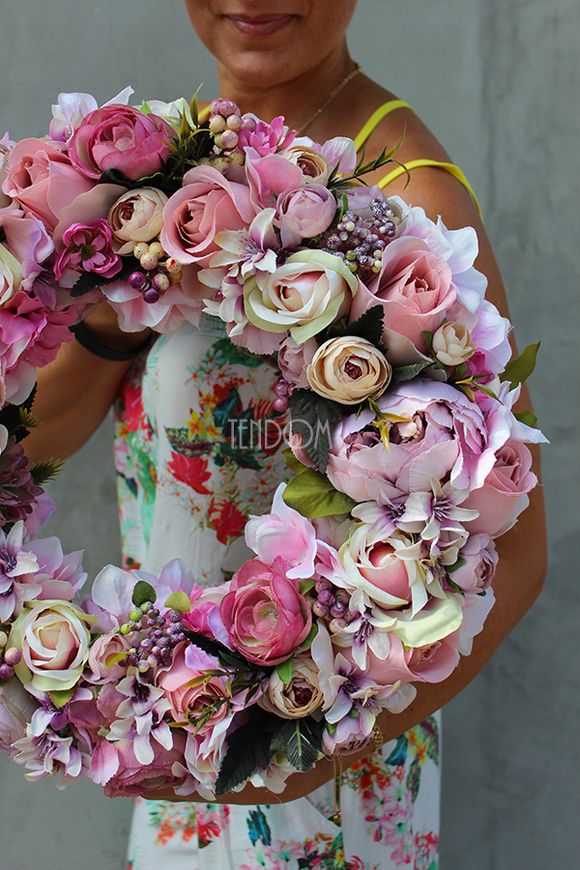 prześliczny wianek Mariella, śr.40cm