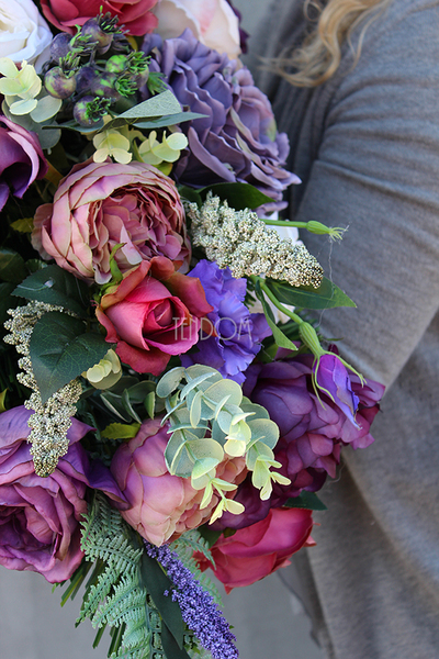 Leokadia dekoracja / wiązanka nagrobna, dł.62cm