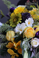 dekoracja / wiązanka nagrobna Yellow Spring, dł.55cm 