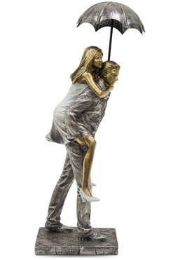 Love, figurka Para Zakochanych pod Parasolem G, wym.30.5x13x7.5cm