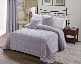 dekoracyjna narzuta Gracja Grey 200x220cm + 2 poszewki 45x45cm