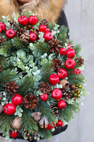 wianek dekoracyjny Red Christmas śr.38cm