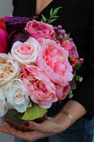 kompozycja kwiatowa, Leokadia, wys.30cm, szer.30cm