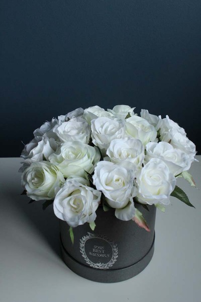 Kassa kompozycja kwiatowa / bukiet / flowerbox, wys.24cm