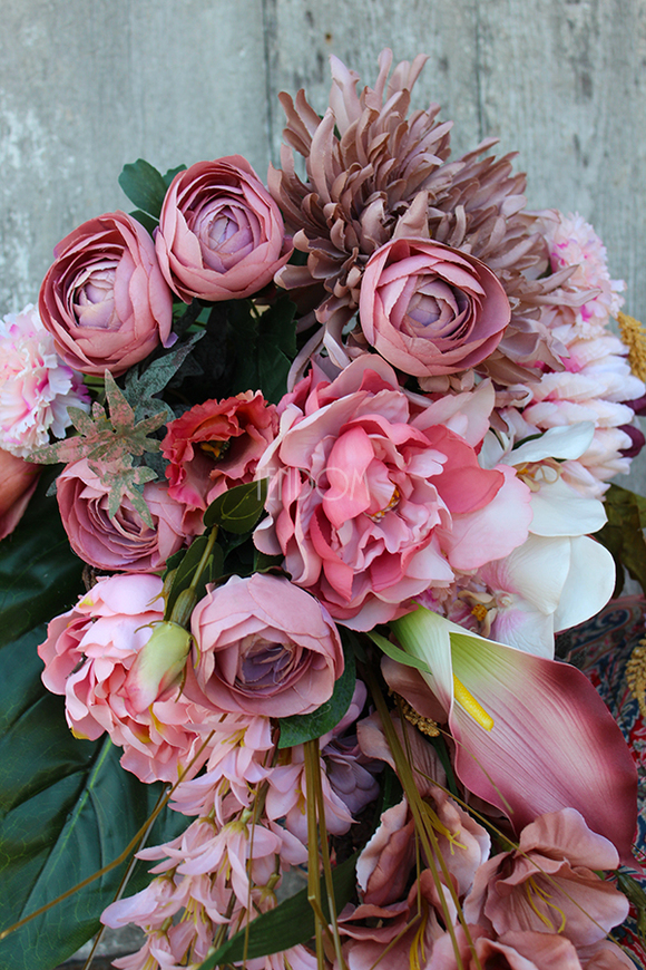 bukiet / dekoracja nagrobna Leoncia, dł.65cm