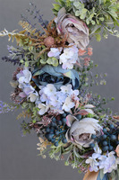 Blueberry Dreams, wianek na drzwi z jagodami, śr.50cm