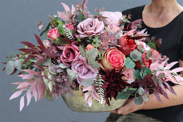 barwna kompozycja kwiatowa, Sierra Platina, wym.44x74cm