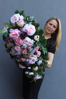 kompozycja / wiązanka nagrobna Noemi, dł.84cm 