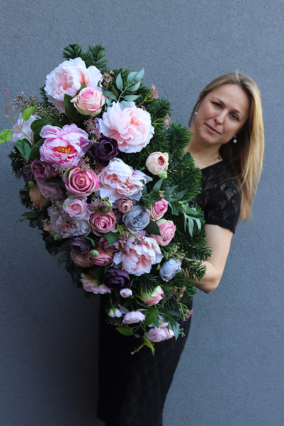 kompozycja / wiązanka nagrobna Noemi, dł.84cm 