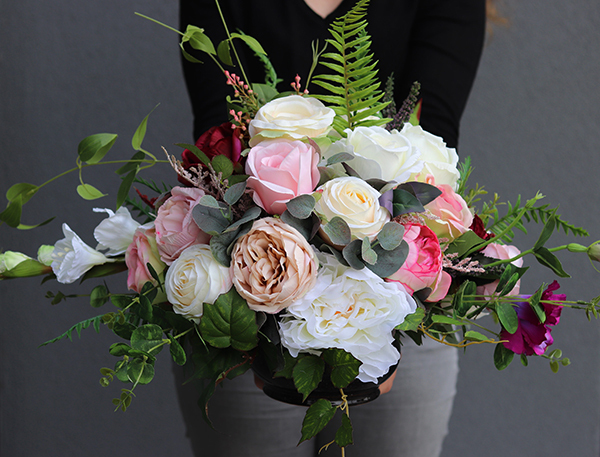 Merra, kompozycja nagrobna w naczyniu, wys.41cm