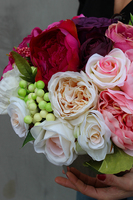 kompozycja kwiatowa, Leokadia, wys.30cm, szer.30cm