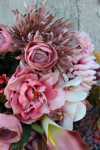 bukiet / dekoracja nagrobna Leoncia, dł.65cm