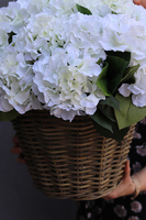 bardzo bogaty kosz hortensji, New Provance, wym.48x50cm  