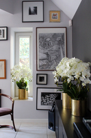 komplet - 3 szt. sztucznych storczyków Golden Dreams, wys. 85, 77 i 72cm