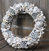 bardzo duży wianek dekoracyjny Sea, śr.50cm  