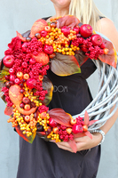 dekoracyjny wianek Pani Jesień, śr. 44cm