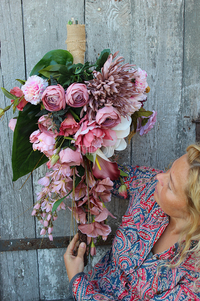 bukiet / dekoracja nagrobna Leoncia, dł.65cm